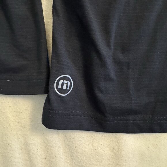 Travis Mathew Pullover Shirt Mens M Black Half Zip Los Angeles LA Angels - Picture 2 of 9